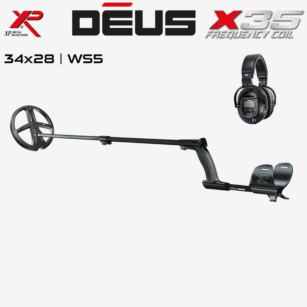 Deus Dedektör - 34x28cm X35 Başlık, WS5 Kulaklık