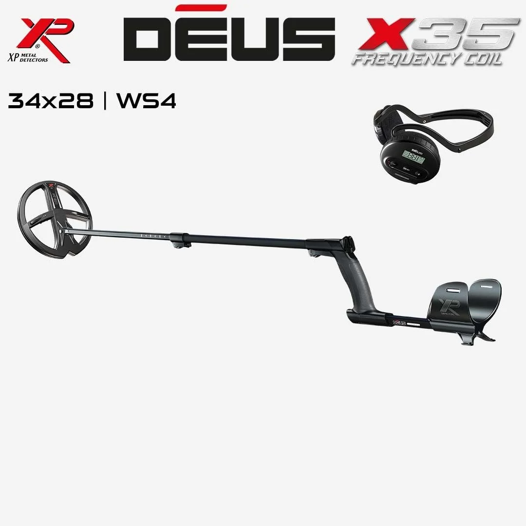 Deus Dedektör - 34x28cm X35 Başlık, WS4 Kulaklık